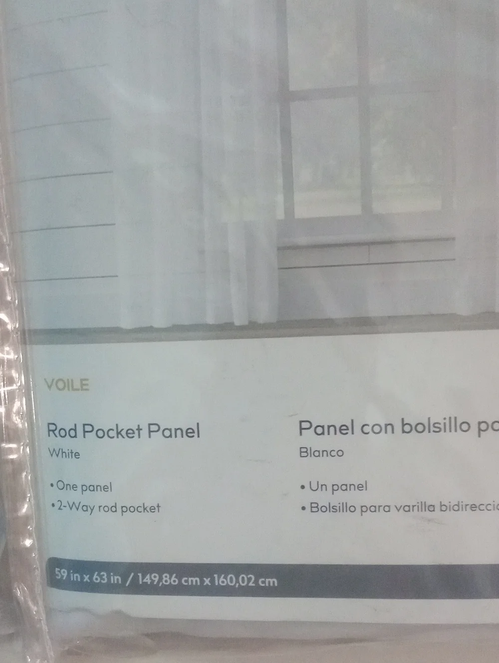 White Sheer Window Panels - Set of 2